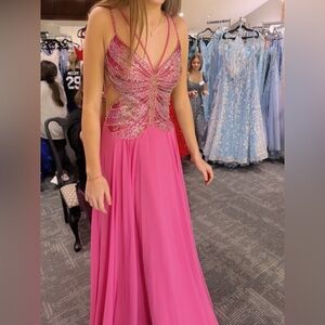 Elegant Pink Evening Gown New Dress NEVER WORN - Jovani Prom Dress  Size 6